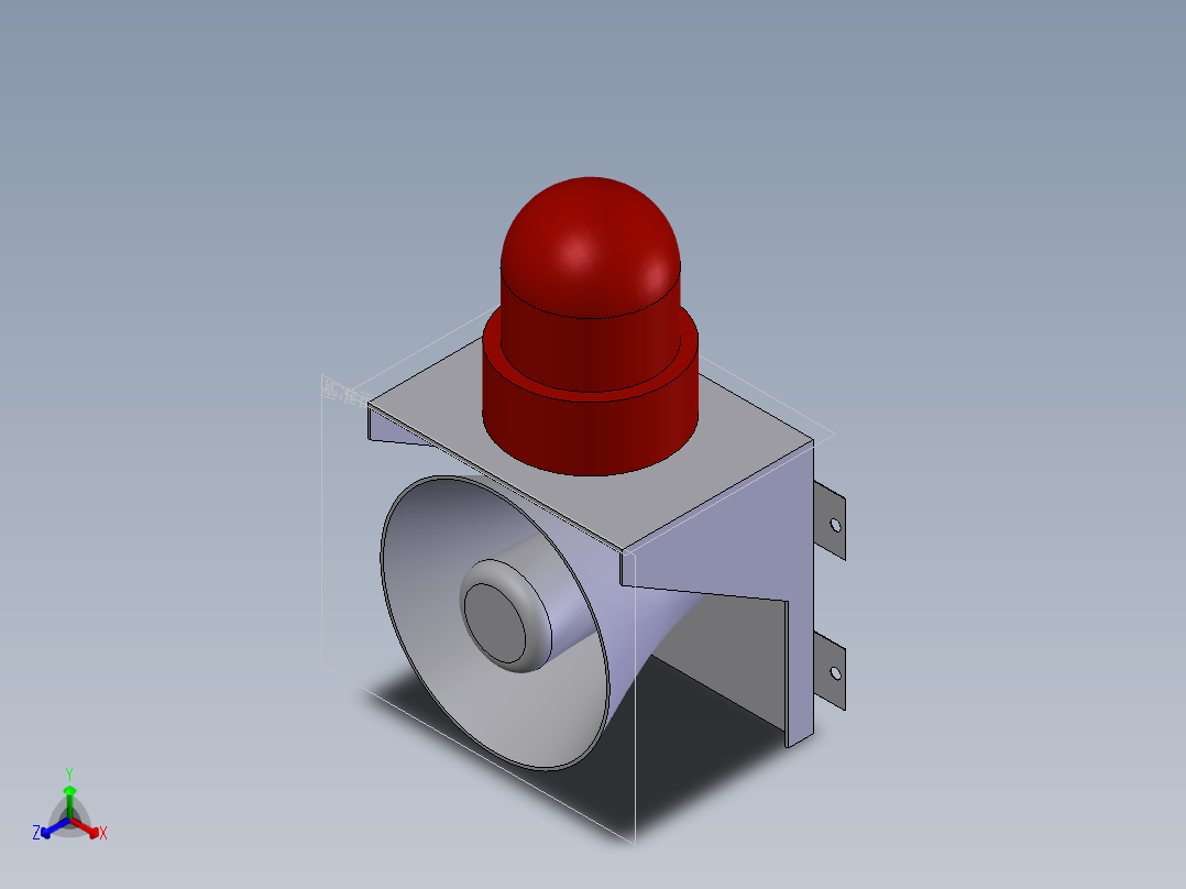 声光报警器正等轴测图