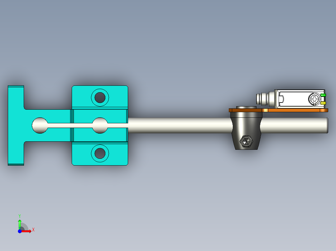 传感器检测支架前视图