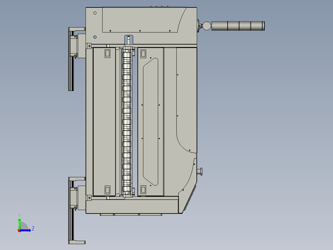 清洗机底座-滑动-GY191-MC左视图