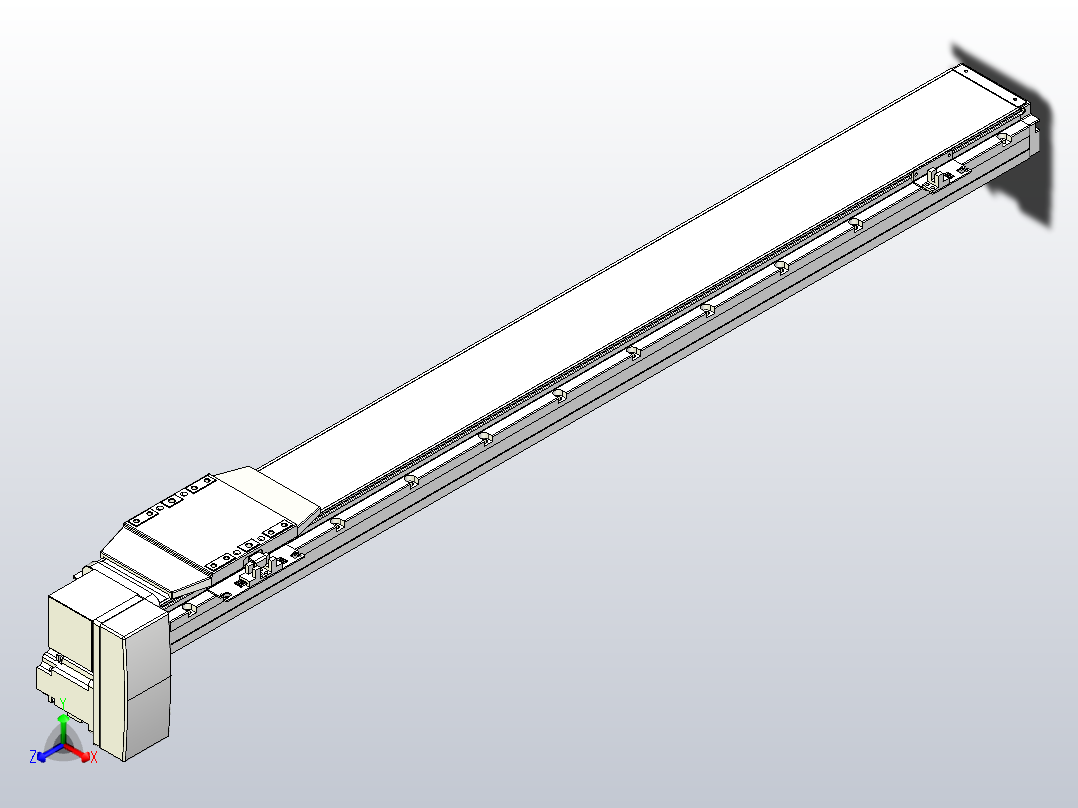 机器人皮带驱动直线轴TPA-GCB-120-P70-L900-RP-M20-N3主视图