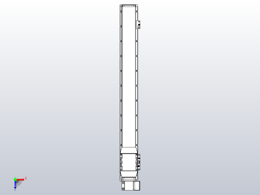 机器人皮带驱动直线轴TPA-GCB-120-P70-L900-RP-M20-N3俯视缩略图