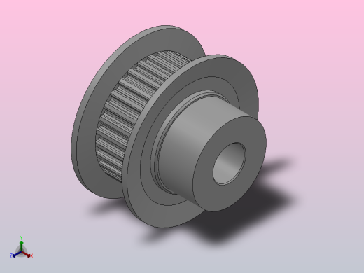 小凸缘型梯形齿同步带轮MXL型_SMXLDC-30-025-dc6-A