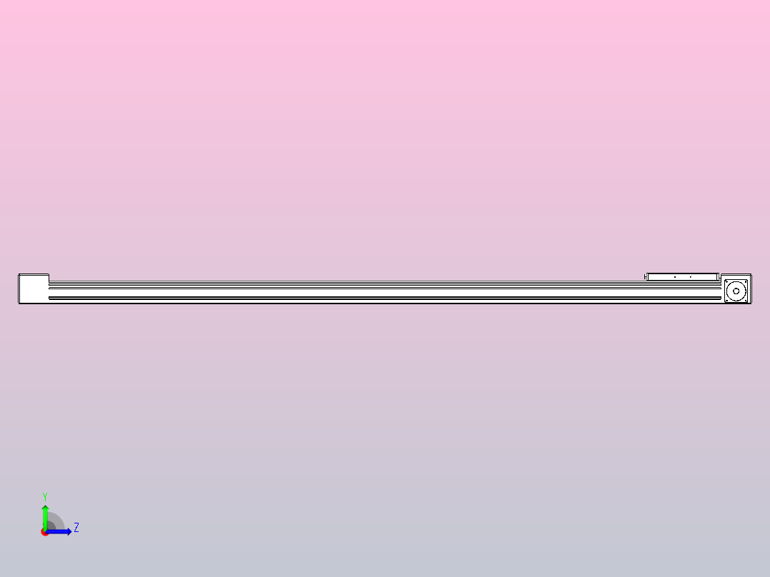 带式直线轴半闭式TPA-ONB-60-140-L1550-DL-J60-N3左视图