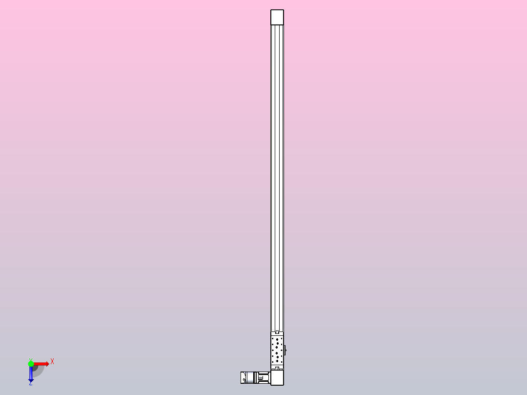 带式直线轴半闭式TPA-ONB-60-140-L1550-DL-J60-N3俯视图
