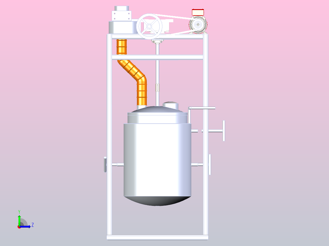 液体混合器左视图