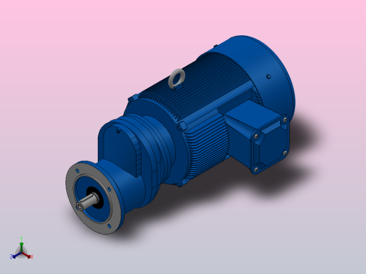 RXF57法兰轴伸式安装斜齿轮减速机RX57-Y3-4P-100-M1-0°-Φ160