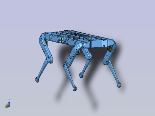 Solo 12dof四足机器狗3D图纸 Solidworks设计