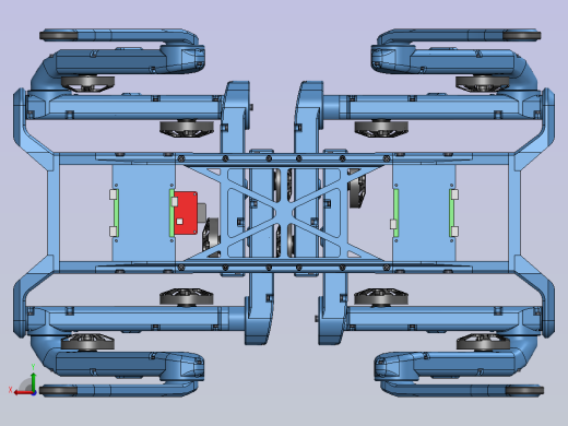Solo 12dof四足机器狗3D图纸 Solidworks设计后视缩略图