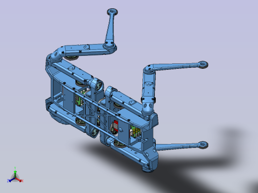 Solo 12dof四足机器狗3D图纸 Solidworks设计正等轴测缩略图