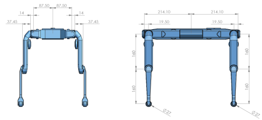 Solo 12dof四足机器狗3D图纸 Solidworks设计缩略图