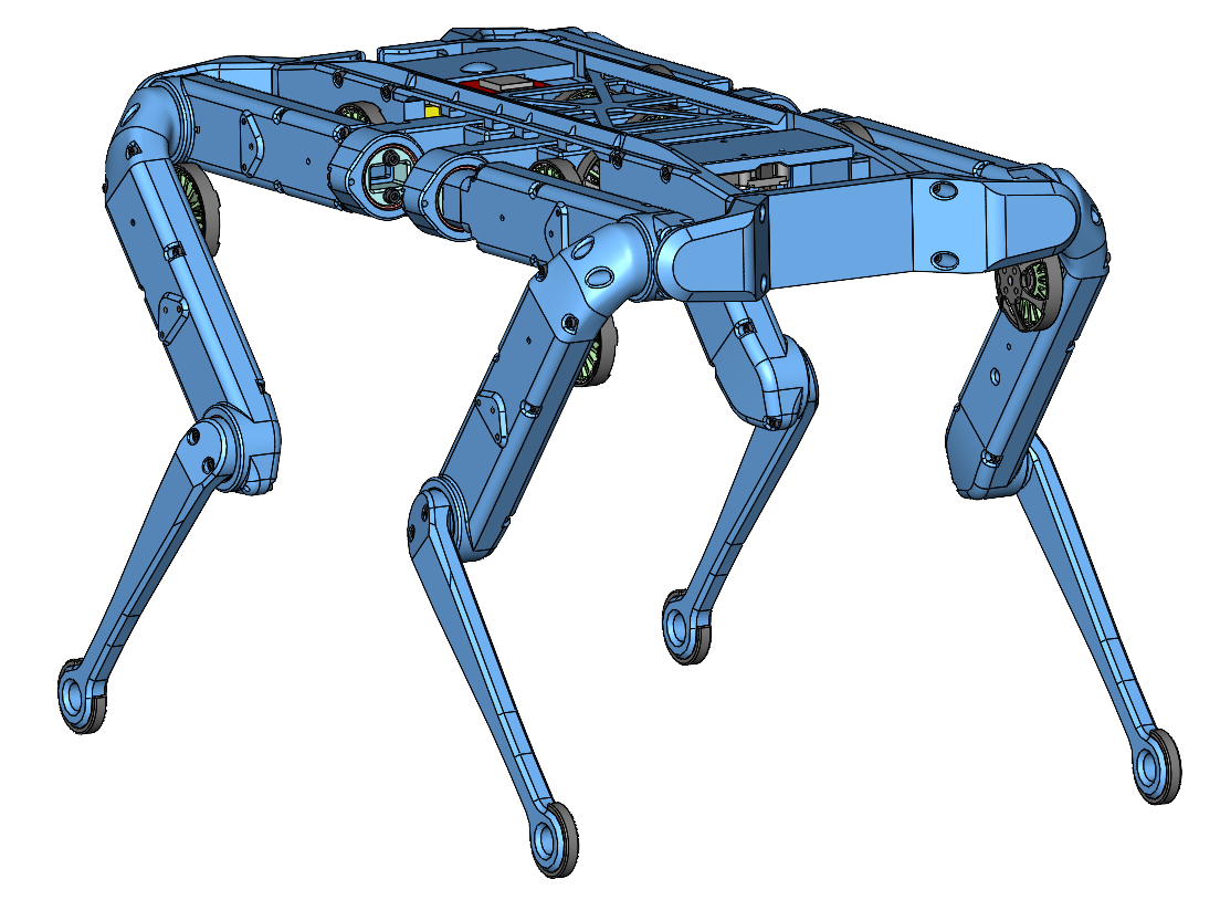 Solo 12dof四足机器狗3D图纸 Solidworks设计