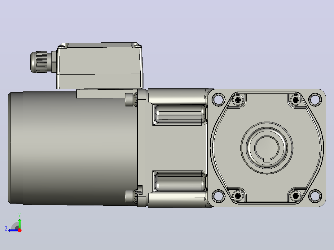 交流减速机5IK40GU-CT(5GU3RC-180RC)新右视图