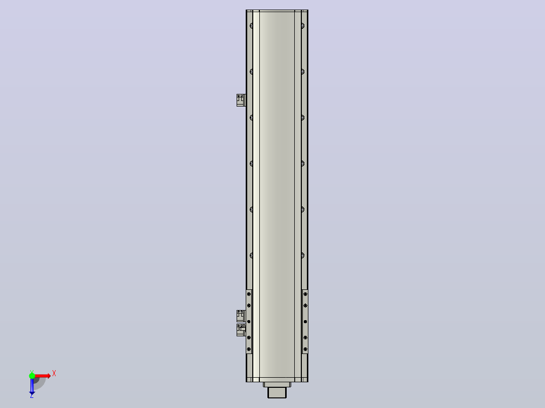 MT136BS半封闭丝杆滑台[MT136BS.L#.550.BM.P40.C3]俯视图