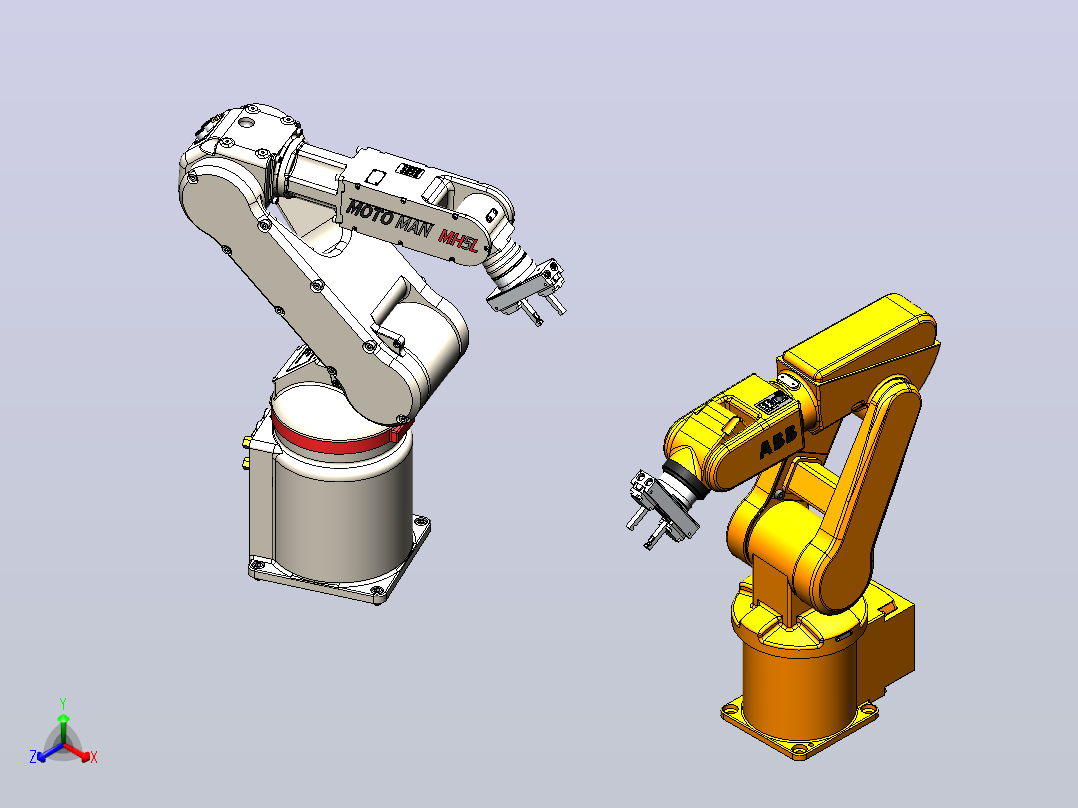 ABB IRB 120机器人机械臂主视图