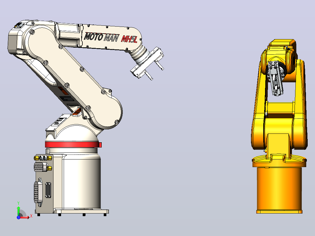 ABB IRB 120机器人机械臂前视图