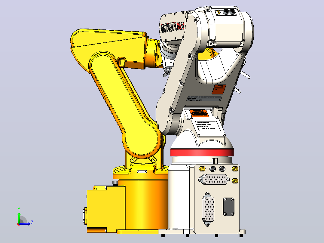 ABB IRB 120机器人机械臂左视图