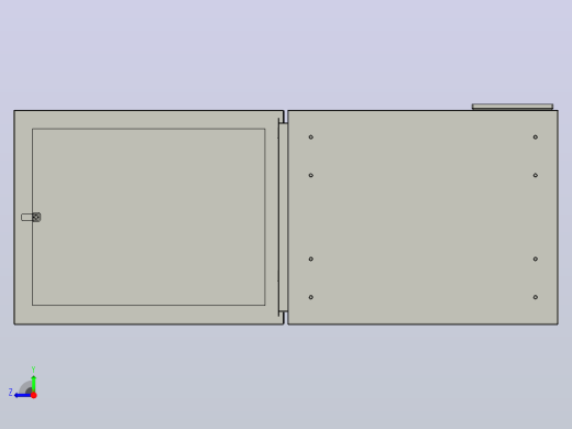 9U IP65 WALLBOX非标机箱[9U IP65 WALLBOX]右视缩略图