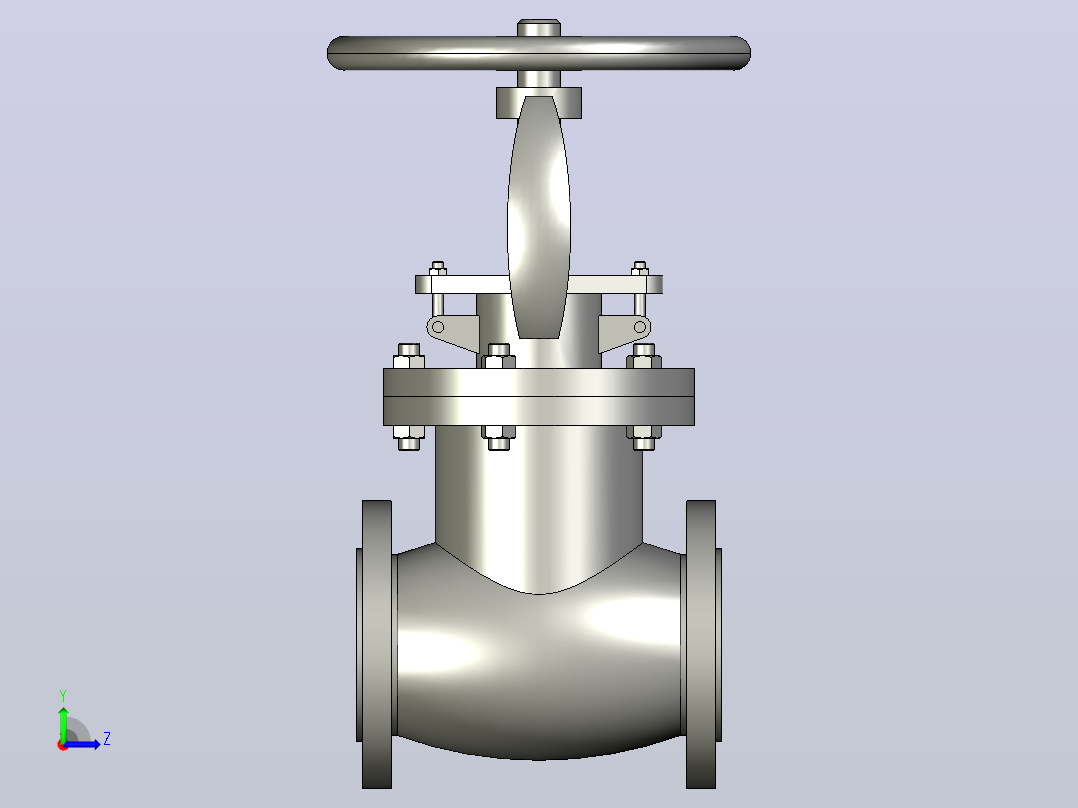 J41H-Y-Class150Lb APII美标截止阀[3]左视图