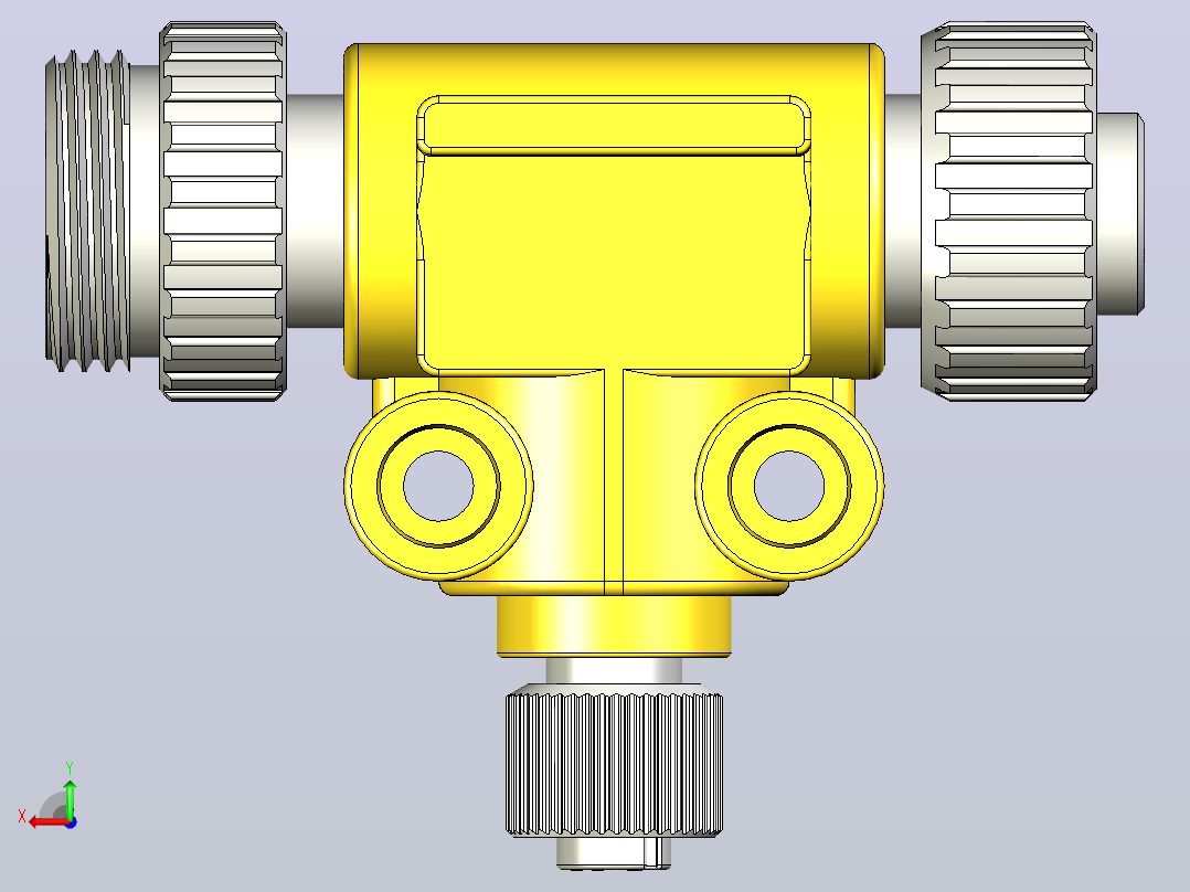 7-8英寸x M12 T型分离器插头插座后视图