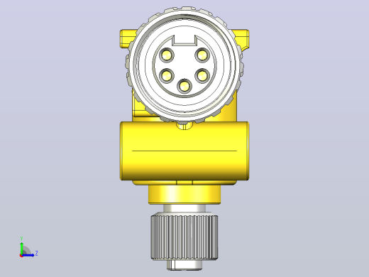 7-8英寸x M12 T型分离器插头插座左视缩略图