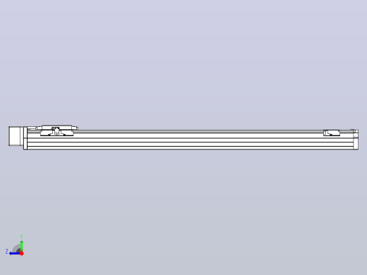 滚珠丝杠直线轴内置导轨TPA-GCR-80-1610C-L850-MR-M40-N3右视缩略图