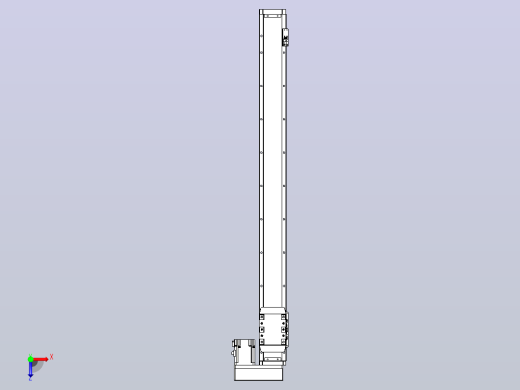 滚珠丝杠直线轴内置导轨TPA-GCR-80-1610C-L850-MR-M40-N3俯视缩略图