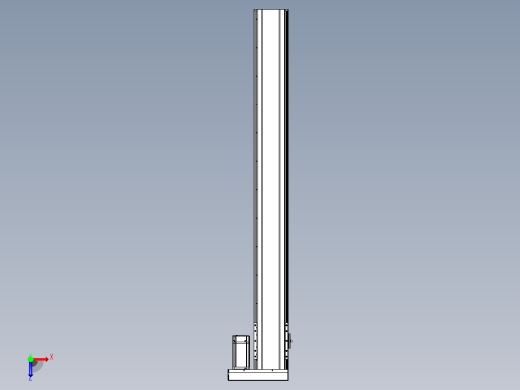 日规模组半封闭丝杆TPA-HNR-120D-1610C-L1050-ML-Y-P40-N3俯视缩略图