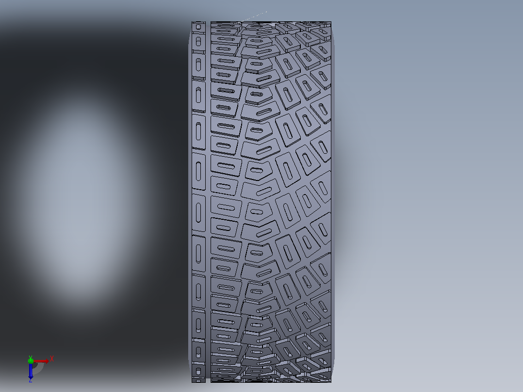 标致205 T16 Speedline镁合金车轮俯视图