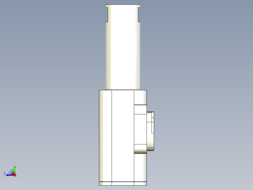 3D打印机的多端口PTFE适配器右视缩略图