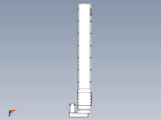 滚珠丝杠直线轴内置导轨TPA-GCR-170-2510C-L1050-MR-M75-N3俯视缩略图