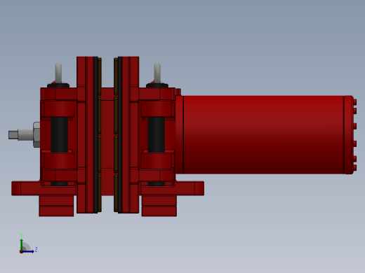 SBD-C安全制动器_SBD425-C-2000×40ⅠRL.WL.CL左视缩略图
