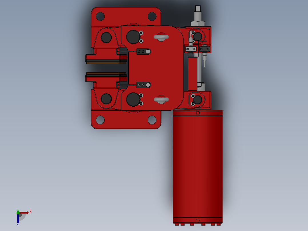 SBD-C安全制动器_SBD425-C-2000×40ⅠRL.WL.CL俯视图
