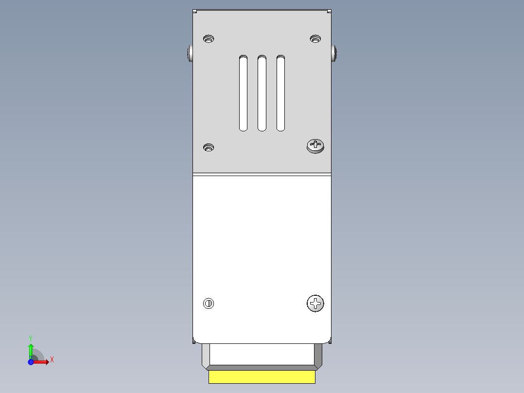 薄型工件的吸附头前视图