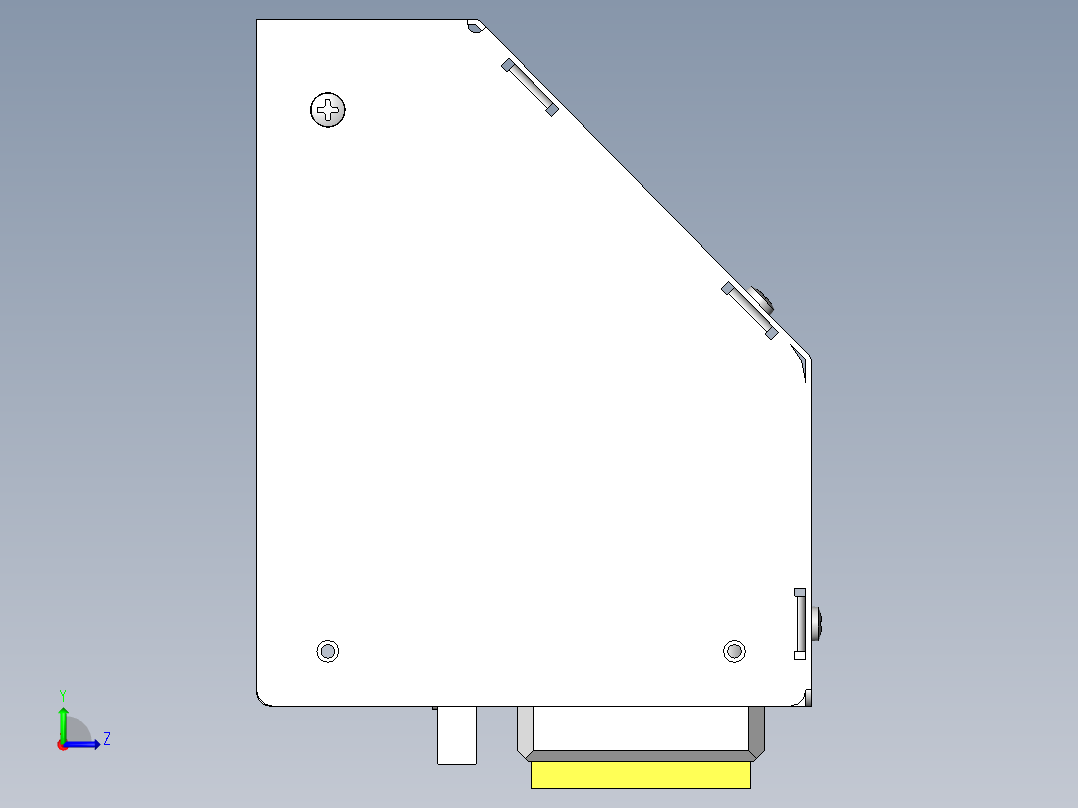 薄型工件的吸附头左视图