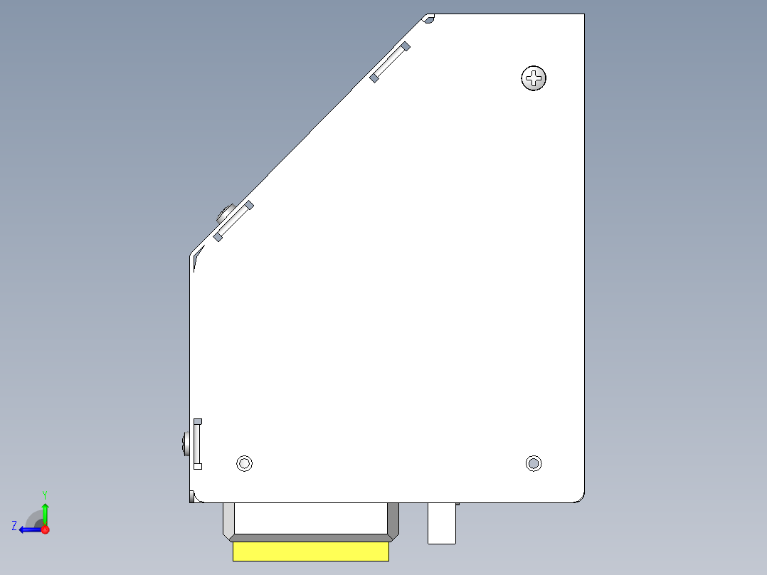 薄型工件的吸附头右视图