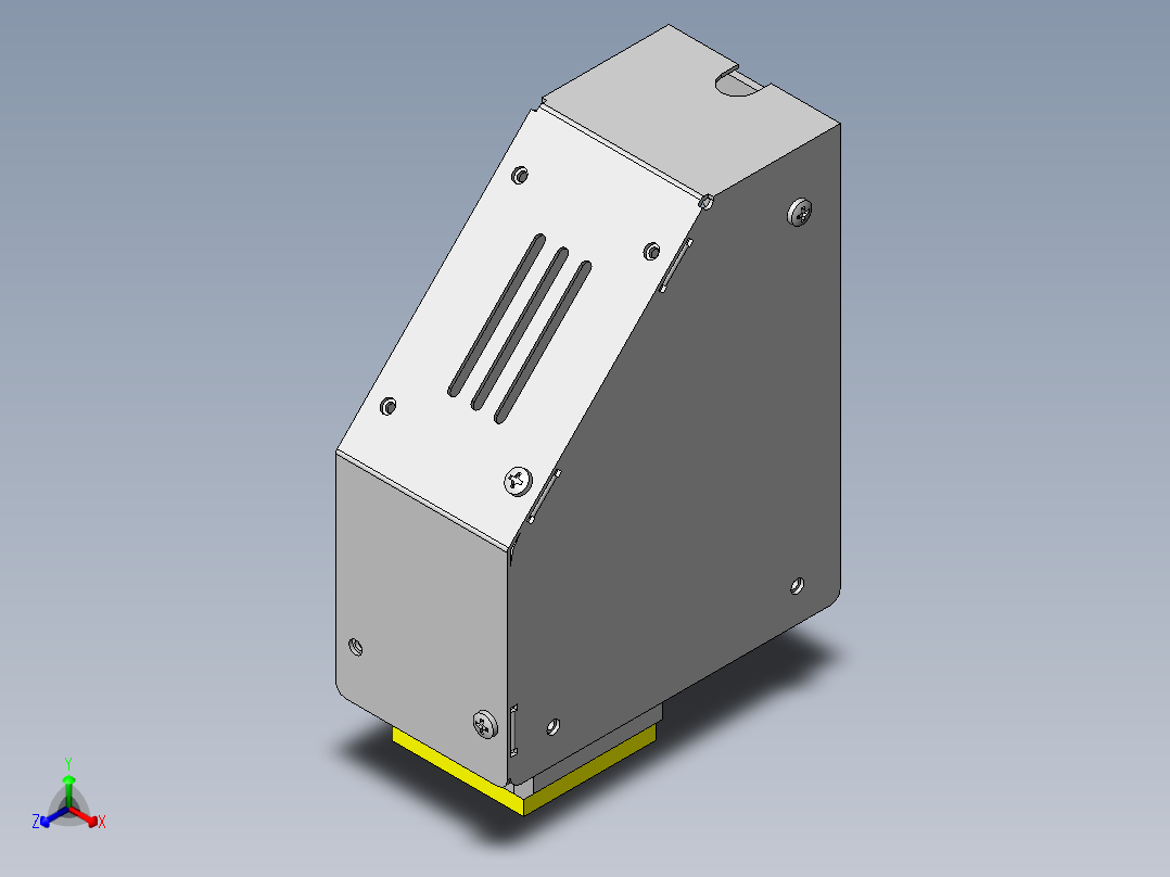 薄型工件的吸附头正等轴测图