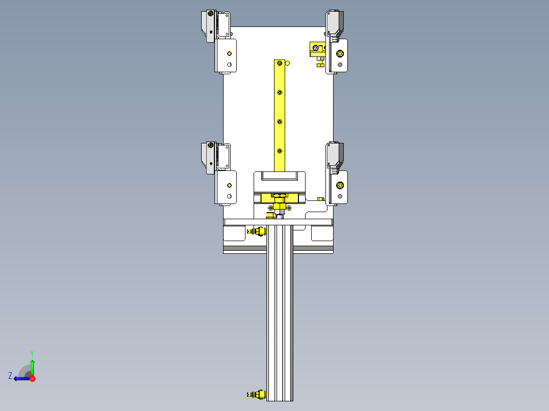 工件升降移载机构右视图
