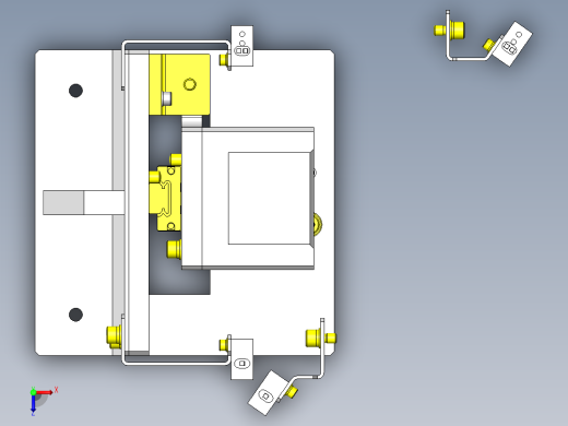 工件升降移载机构俯视缩略图