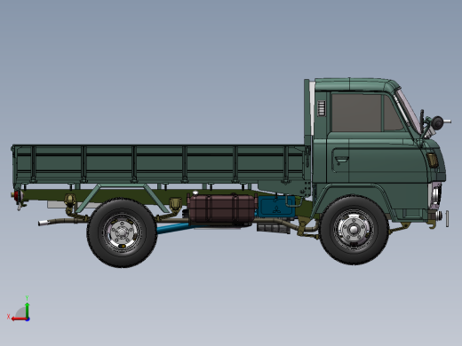 卡车3D图纸 机械设备设计3D模型参考资料素材后视缩略图