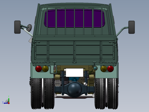卡车3D图纸 机械设备设计3D模型参考资料素材右视缩略图