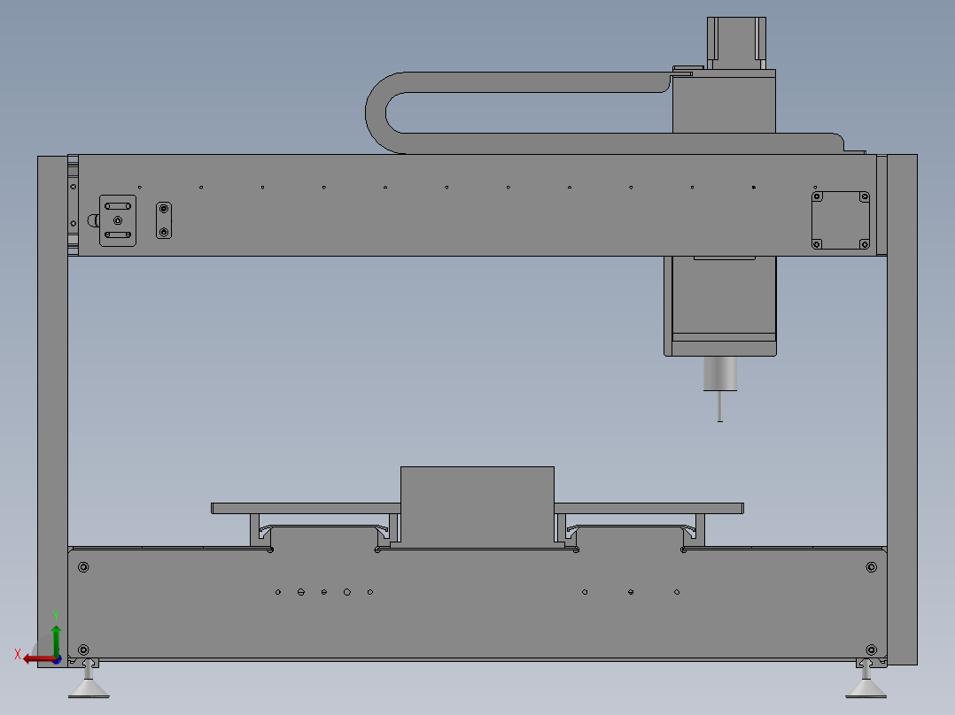 双工位自动打螺丝机 3D图纸 机械设备设计自动化3D模型文件后视图