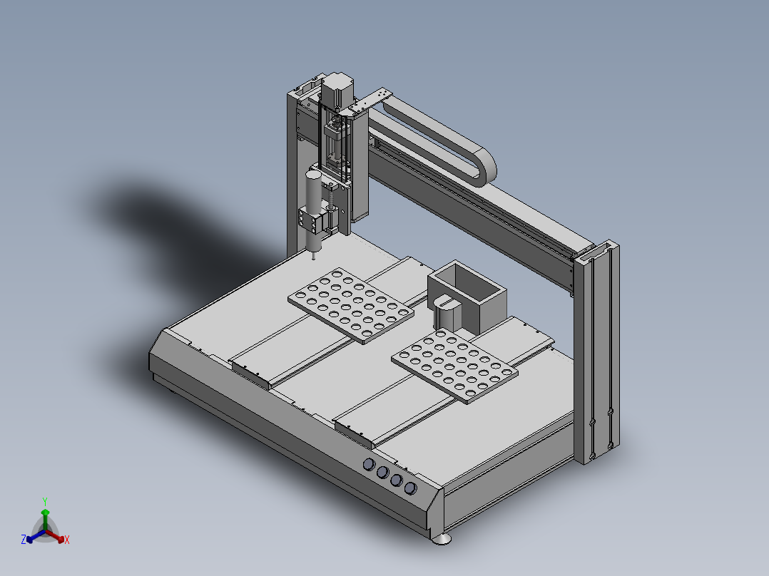 双工位自动打螺丝机 3D图纸 机械设备设计自动化3D模型文件正等轴测图