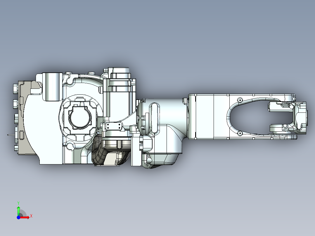 MH12安川机器人3D模型前视图