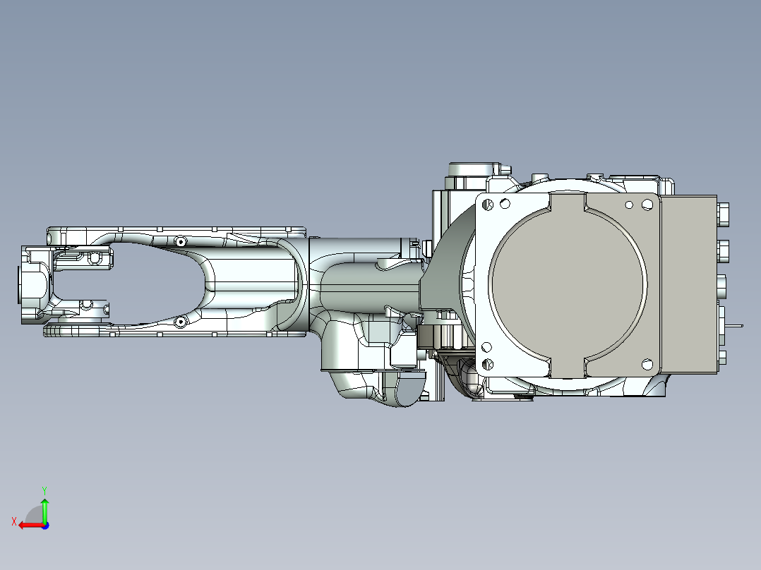 MH12安川机器人3D模型后视图