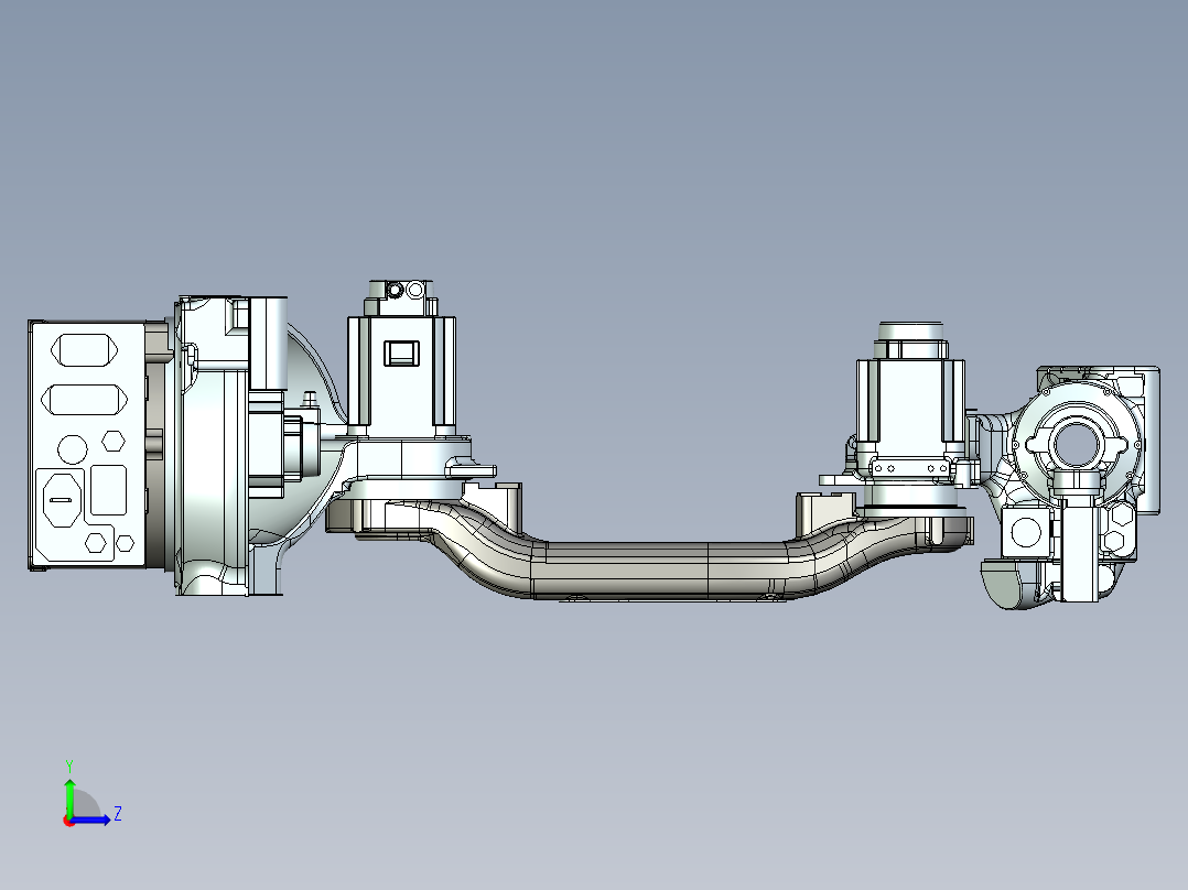 MH12安川机器人3D模型左视图
