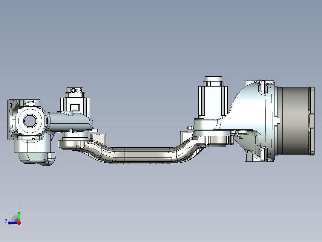 MH12安川机器人3D模型右视图
