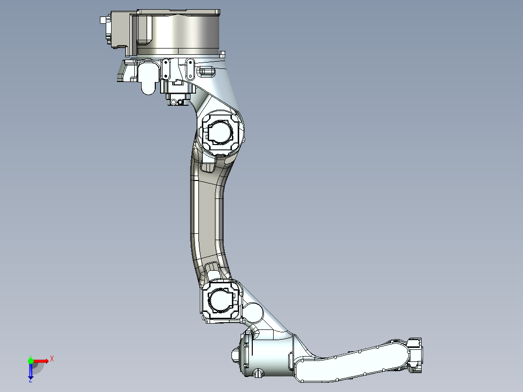 MH12安川机器人3D模型俯视图