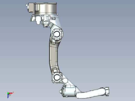 MH12安川机器人3D模型俯视缩略图