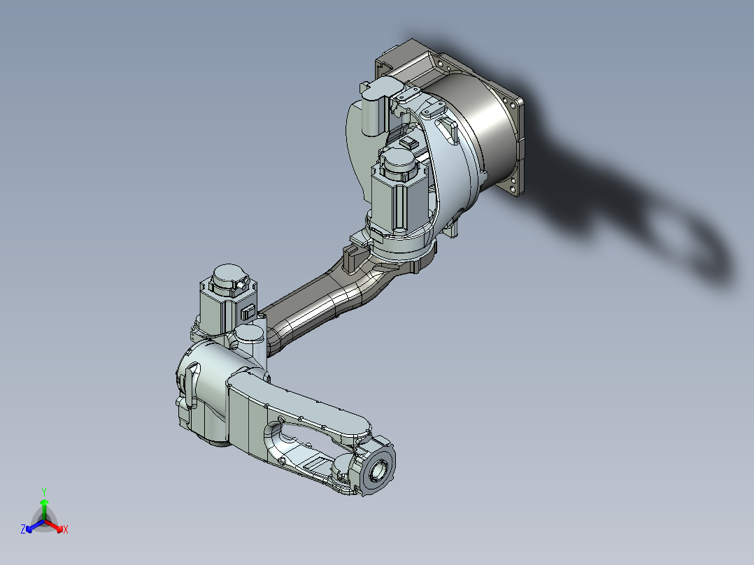 MH12安川机器人3D模型正等轴测图