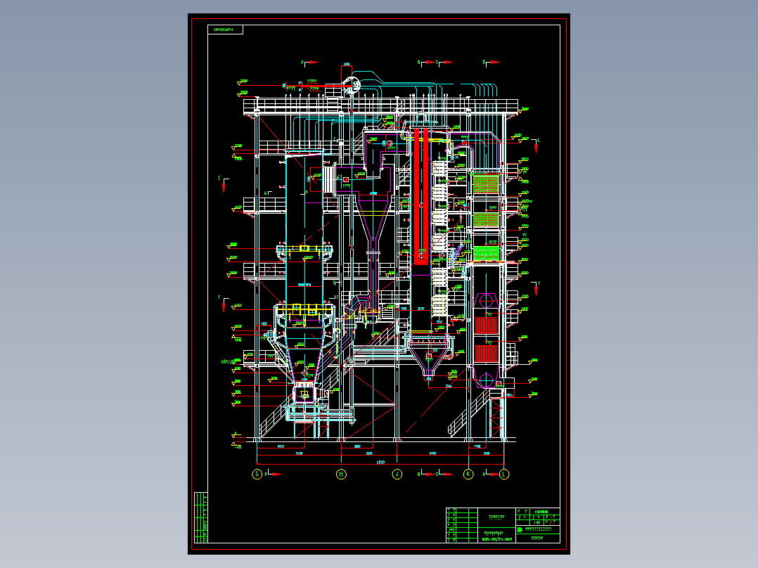 生物质发电厂锅炉总图